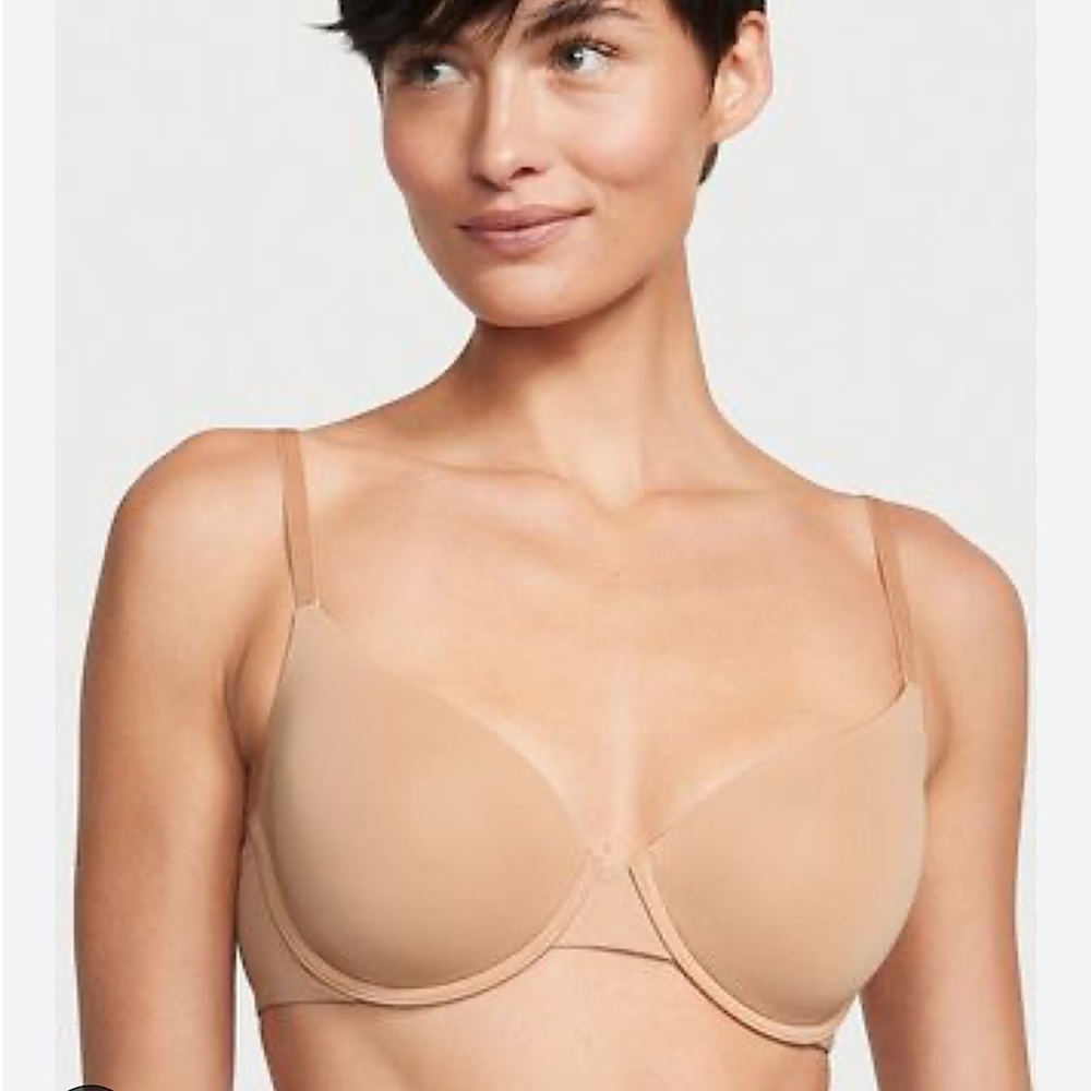 VICTORIA SECRET | Beige t-shirt lightly lined Demi bra